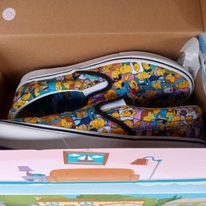 NEW VANS The Simpsons Slip-ons Men's Size 9.5 Release Date June 5,2020